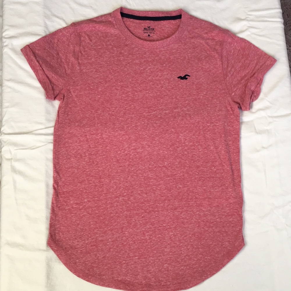 Hollister Men’s curved hem tee XS